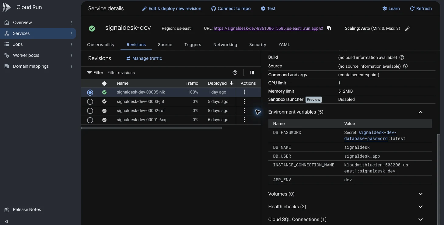 Secret reference, not plaintext configuration