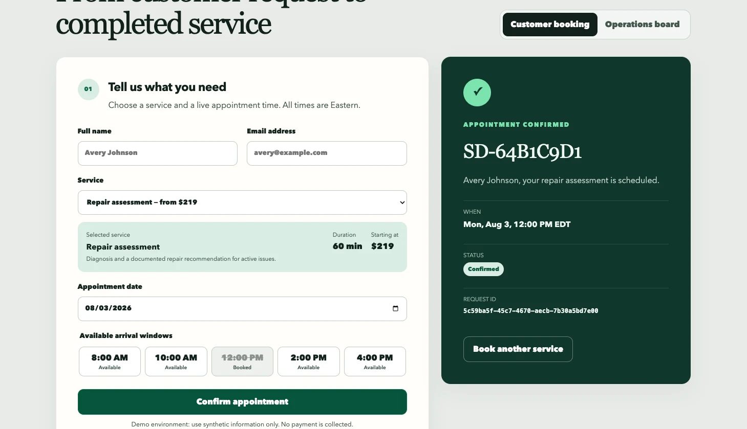 Persisted confirmation with traceability